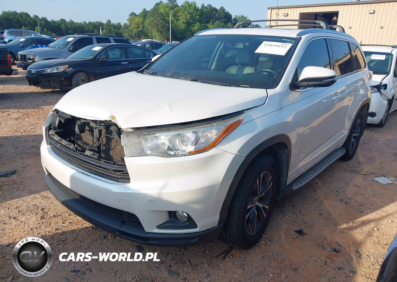2016 Toyota Highlander Xle V6 VIN:5TDJKRFHXGS256198 - 2