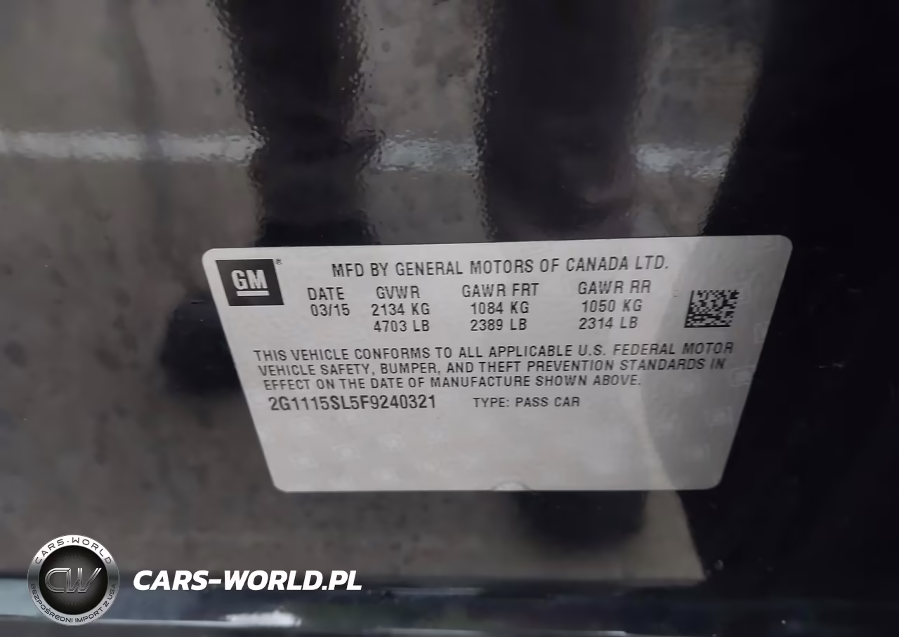 2015 Chevrolet Impala 1Lt VIN:2G1115SL5F9240321 - 9