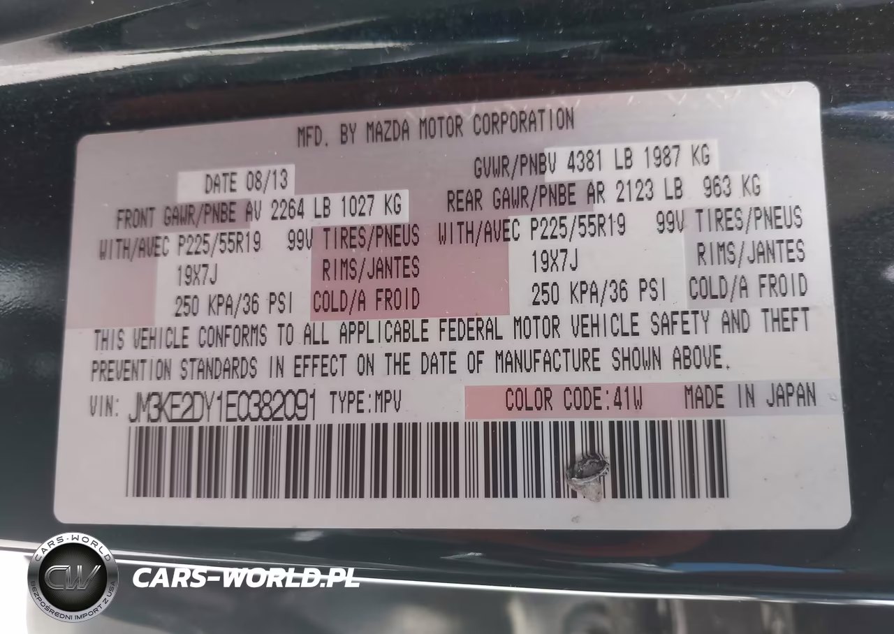 2014 Mazda Cx-5 Grand Touring VIN:JM3KE2DY1E0382091 - 9