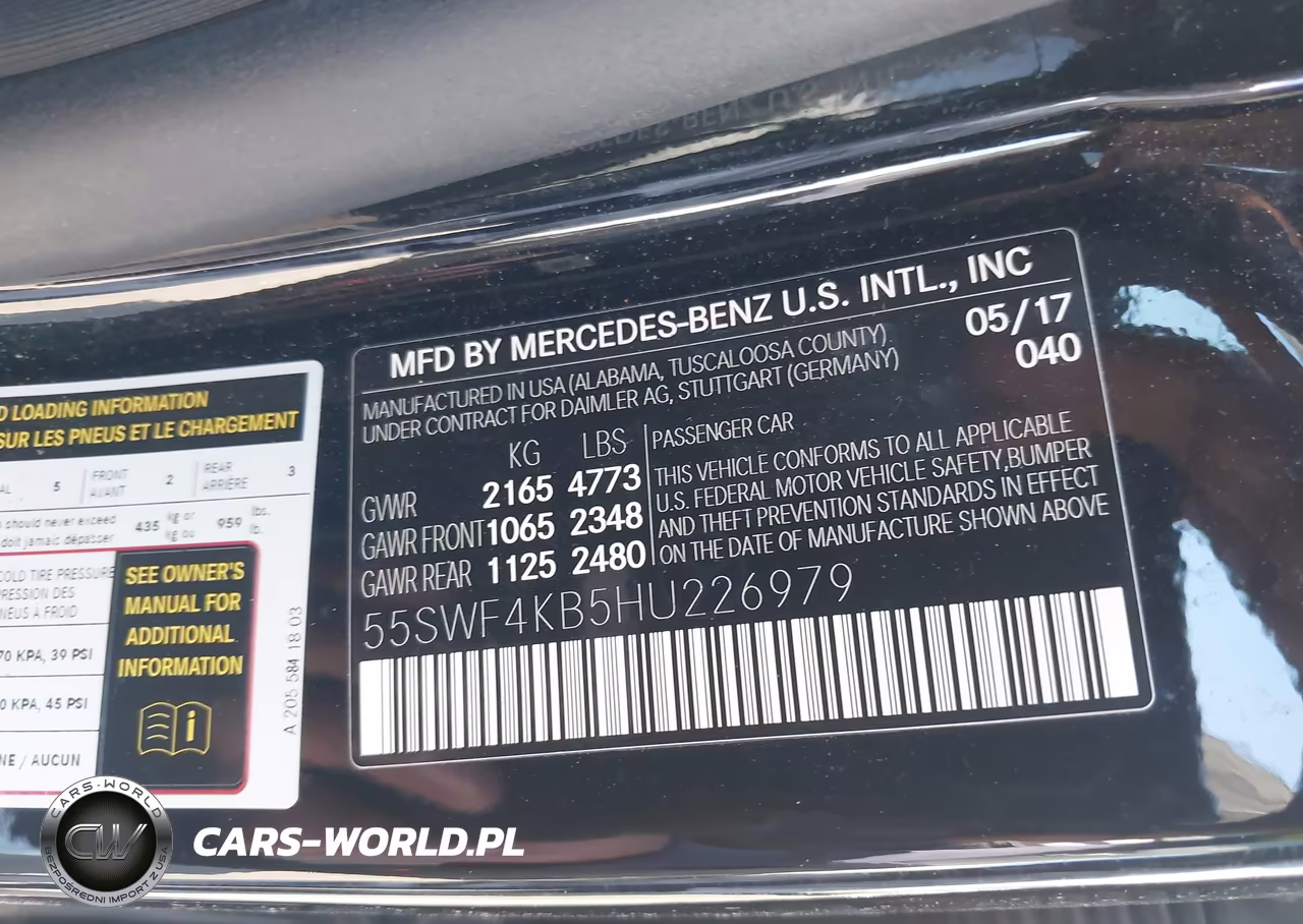 2017 Mercedes-Benz C 300 4Matic VIN:55SWF4KB5HU226979 - 9