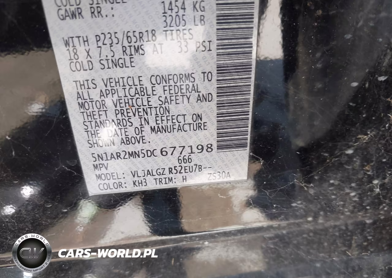 2013 Nissan Pathfinder Sl VIN:5N1AR2MN5DC677198 - 9