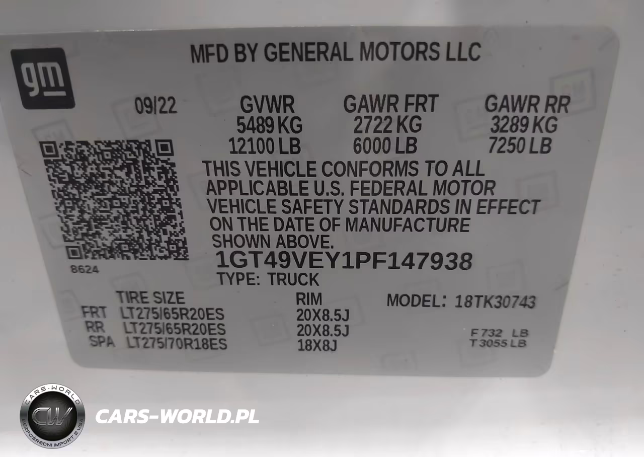 2023 GMC Sierra 3500Hd 4Wd Standard Bed At4 VIN:1GT49VEY1PF147938 - 9