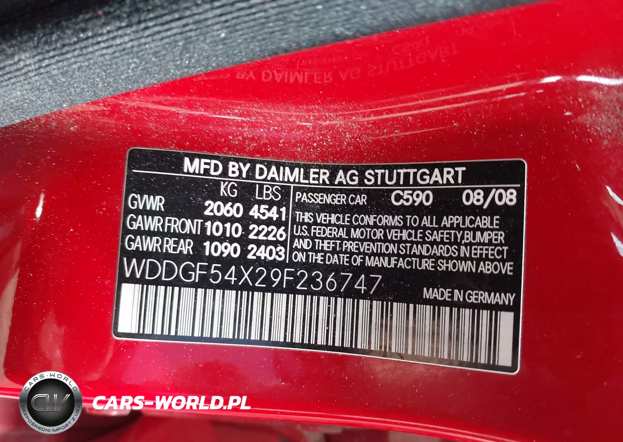 2009 Mercedes-Benz C 300 VIN:WDDGF54X29F236747 - 9