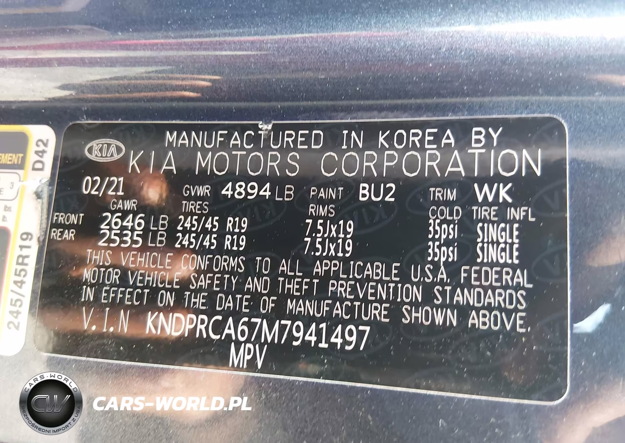 2021 Kia Sportage Sx Turbo VIN:KNDPRCA67M7941497 - 9
