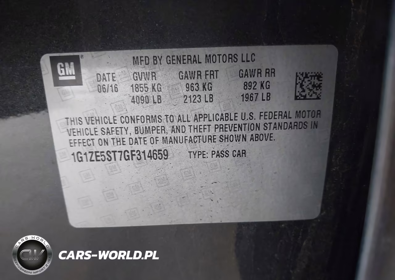 2016 Chevrolet Malibu 1Lt VIN:1G1ZE5ST7GF314659 - 9
