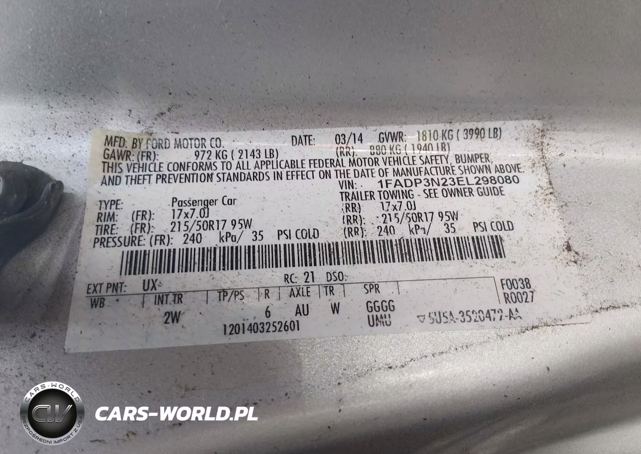 2014 Ford Focus Titanium VIN:1FADP3N23EL298080 - 9
