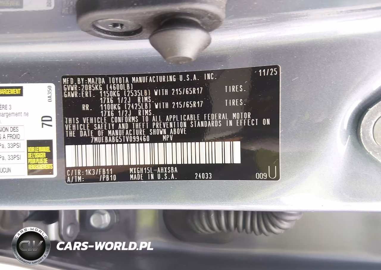 2026 Toyota Corolla Cross Hybrid Se VIN:7MUFBABG5TV099460 - 9