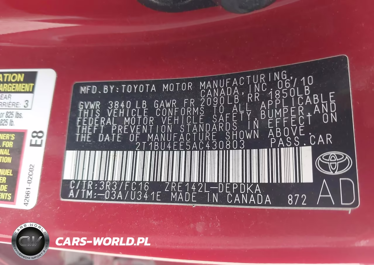 2010 Toyota Corolla Le VIN:2T1BU4EE5AC430803 - 9