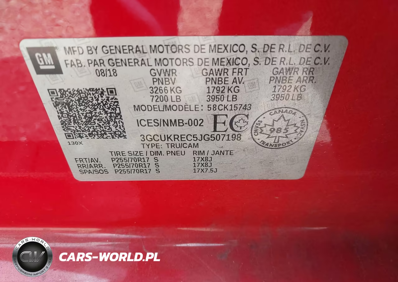 2018 Chevrolet Silverado 1500 1Lt VIN:3GCUKREC5JG507198 - 9