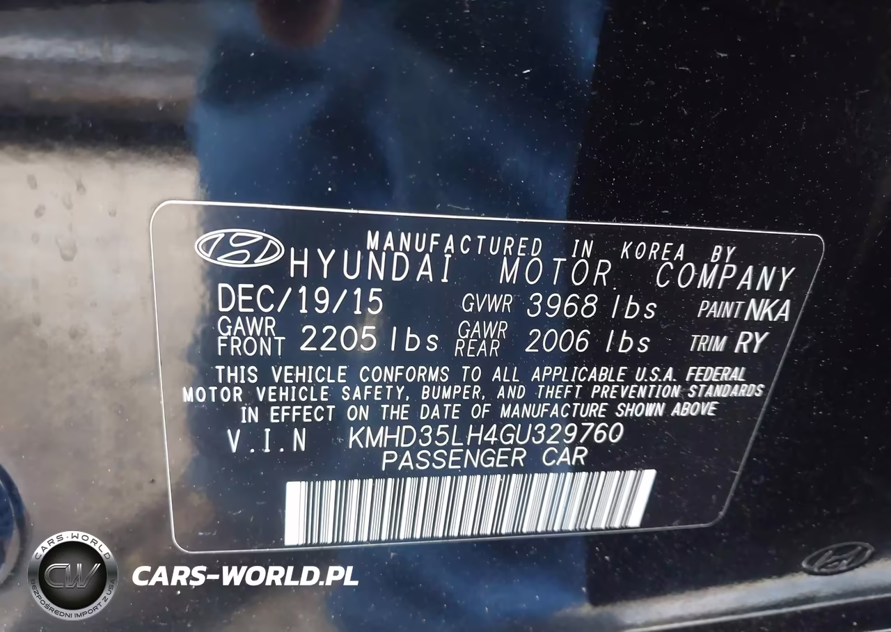 2016 Hyundai Elantra Gt VIN:KMHD35LH4GU329760 - 9