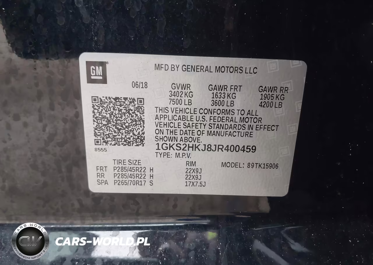 2018 GMC Yukon Xl Denali VIN:1GKS2HKJ8JR400459 - 9