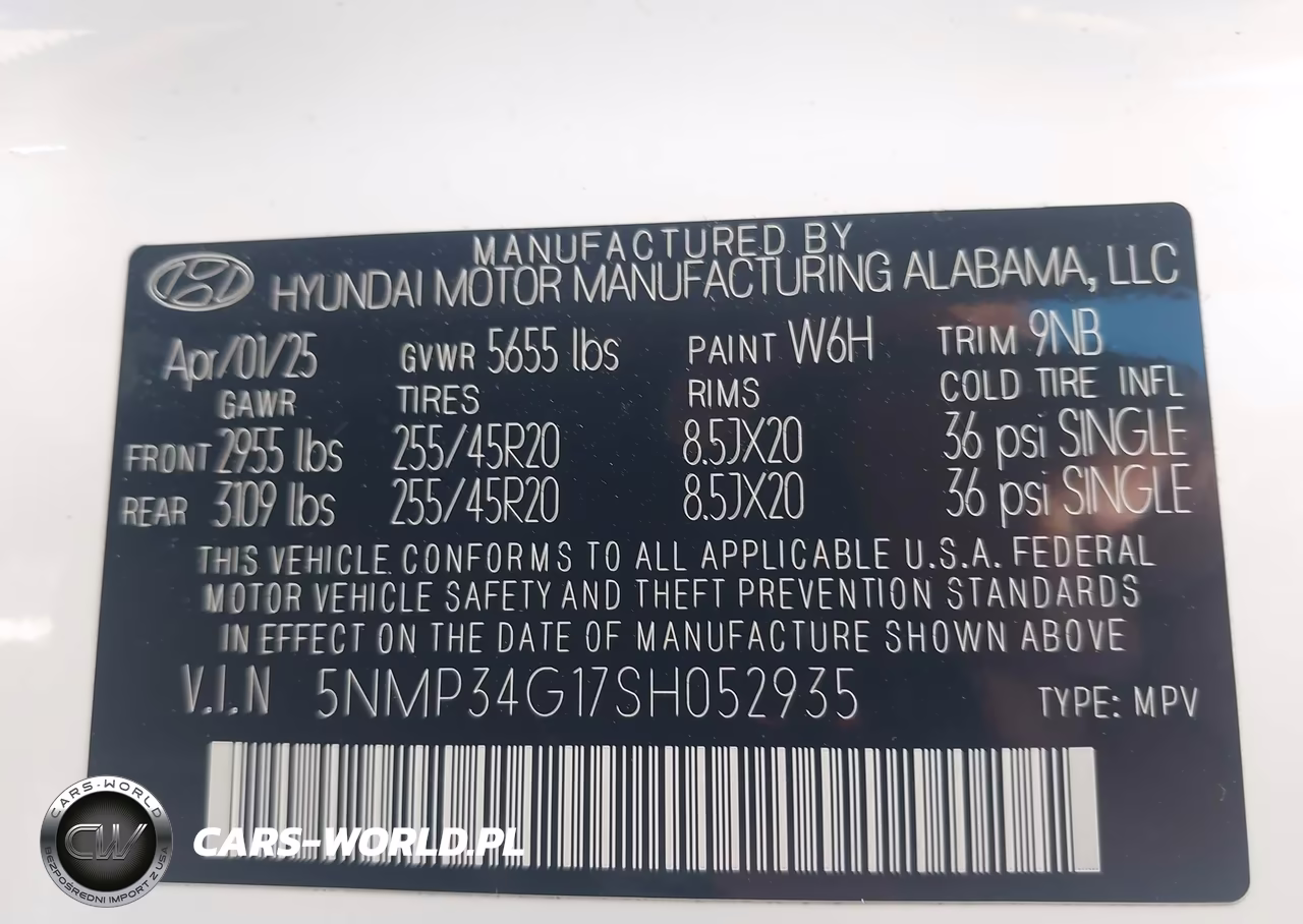 2025 Hyundai Santa Fe Hybrid Limited VIN:5NMP34G17SH052935 - 9