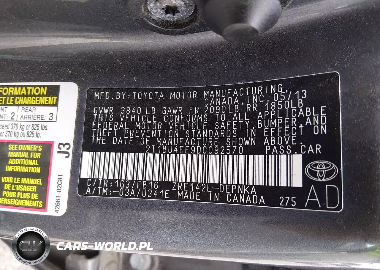 2013 Toyota Corolla Le VIN:2T1BU4EE9DC092570 - 9