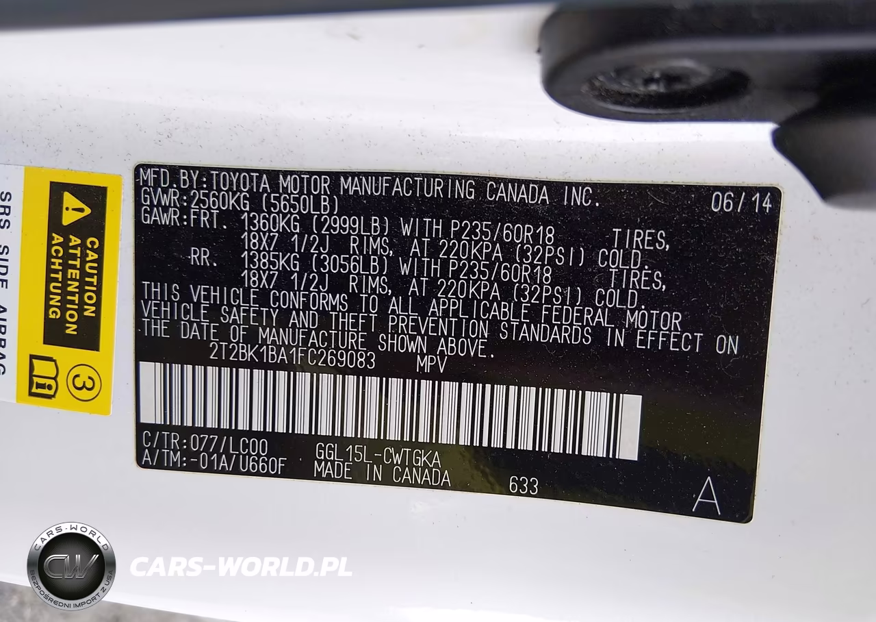 2015 Lexus Rx 350 VIN:2T2BK1BA1FC269083 - 9