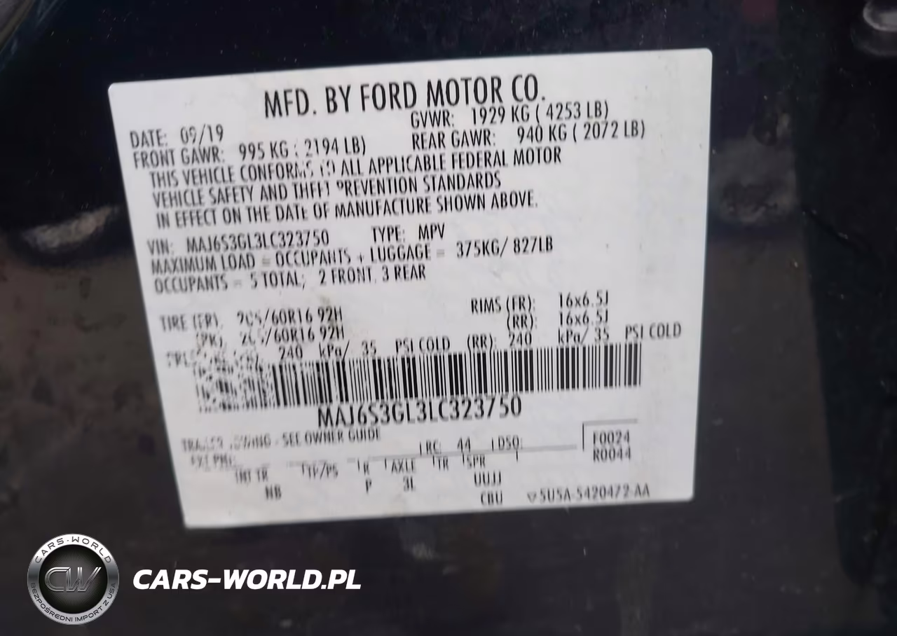 2020 Ford Ecosport Se VIN:MAJ6S3GL3LC323750 - 9