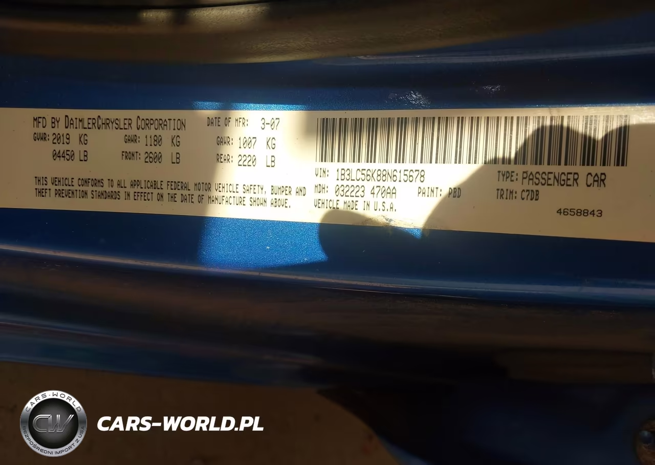 2008 Dodge Avenger Sxt VIN:1B3LC56K88N615678 - 9