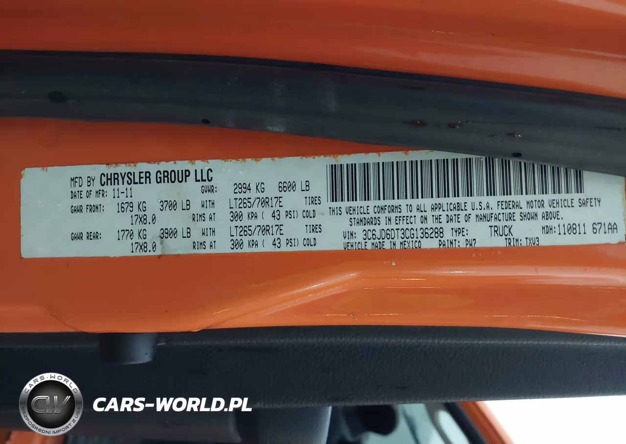 2012 Ram 1500 Tradesman VIN:3C6JD6DT3CG136288 - 9