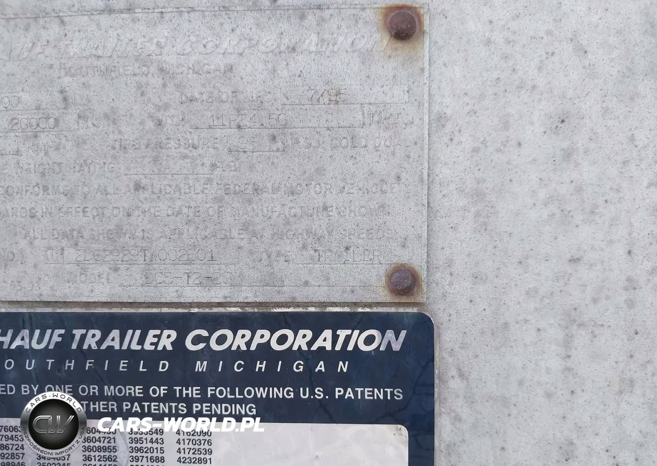 1996 Fruehauf Unknown VIN:1H2D02929TW002601 - 9