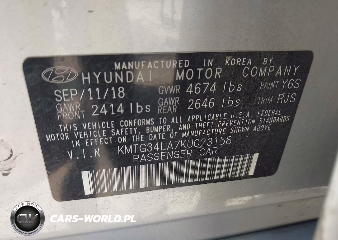 2019 Genesis G70 2.0T Advanced VIN:KMTG34LA7KU023158 - 9