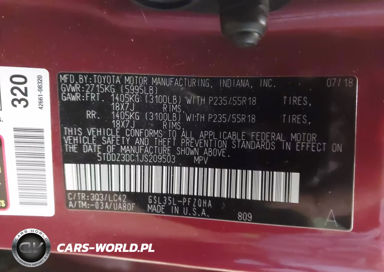 2018 Toyota Sienna Xle 7 Passenger VIN:5TDDZ3DC1JS209503 - 9