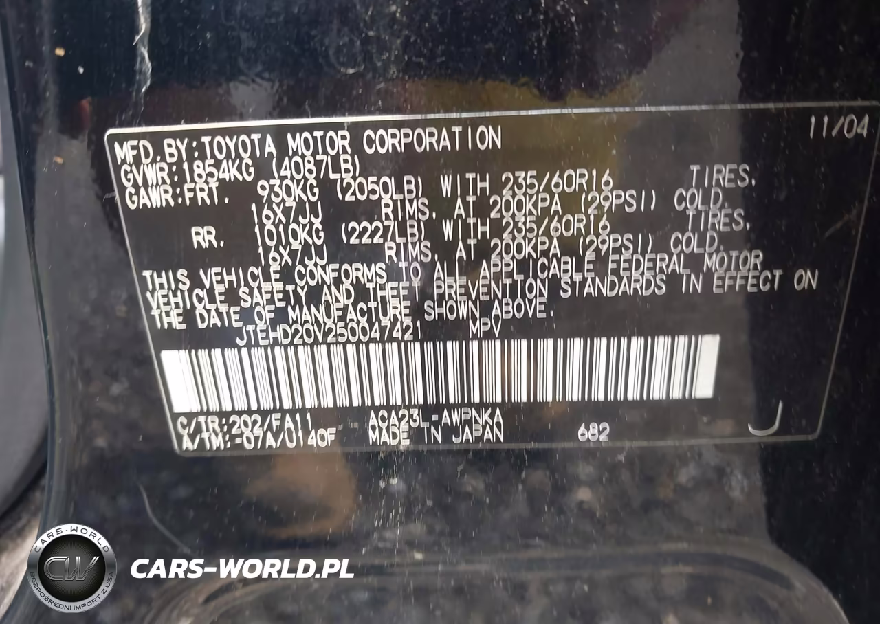 2005 Toyota Rav4 VIN:JTEHD20V250047421 - 9