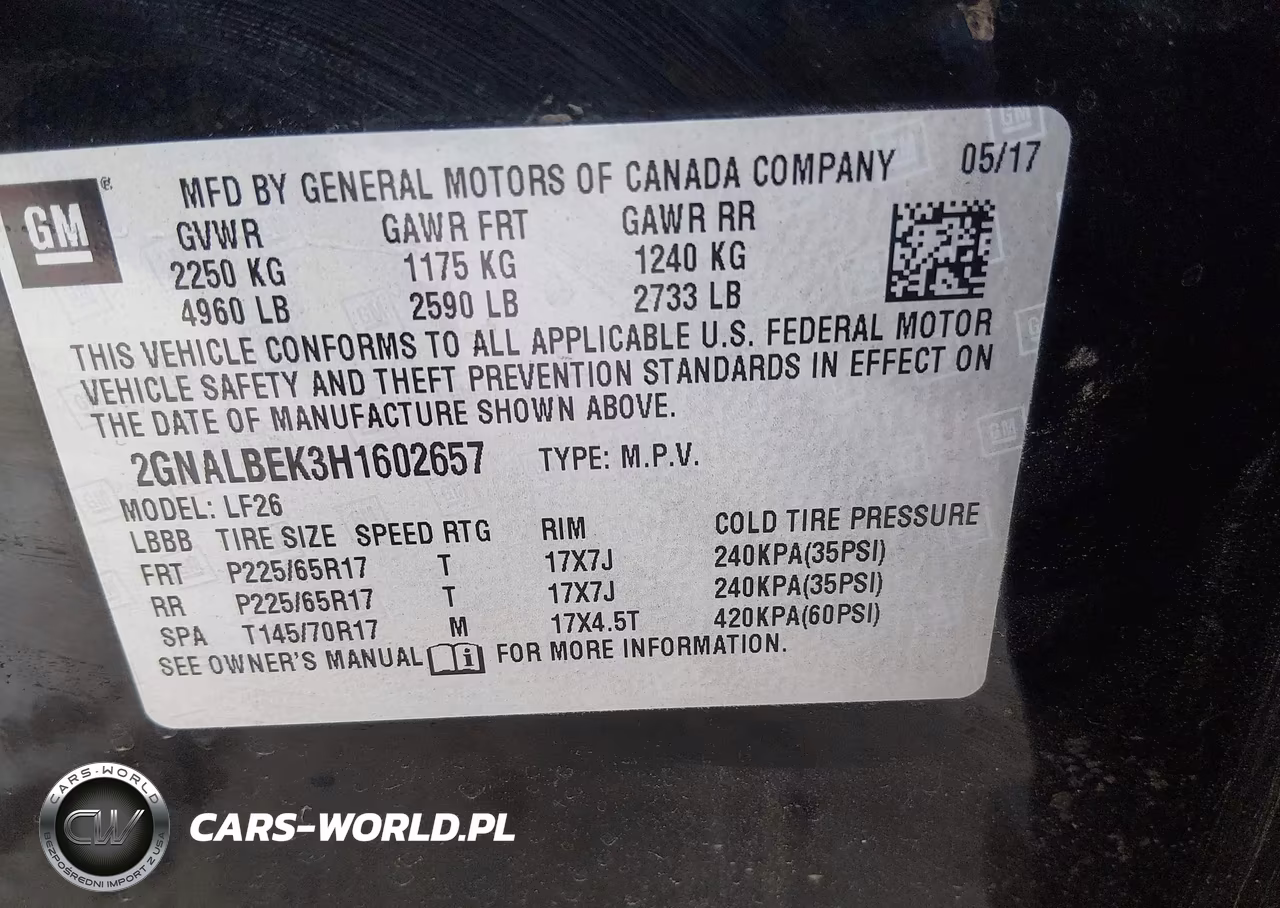 2017 Chevrolet Equinox Ls VIN:2GNALBEK3H1602657 - 9