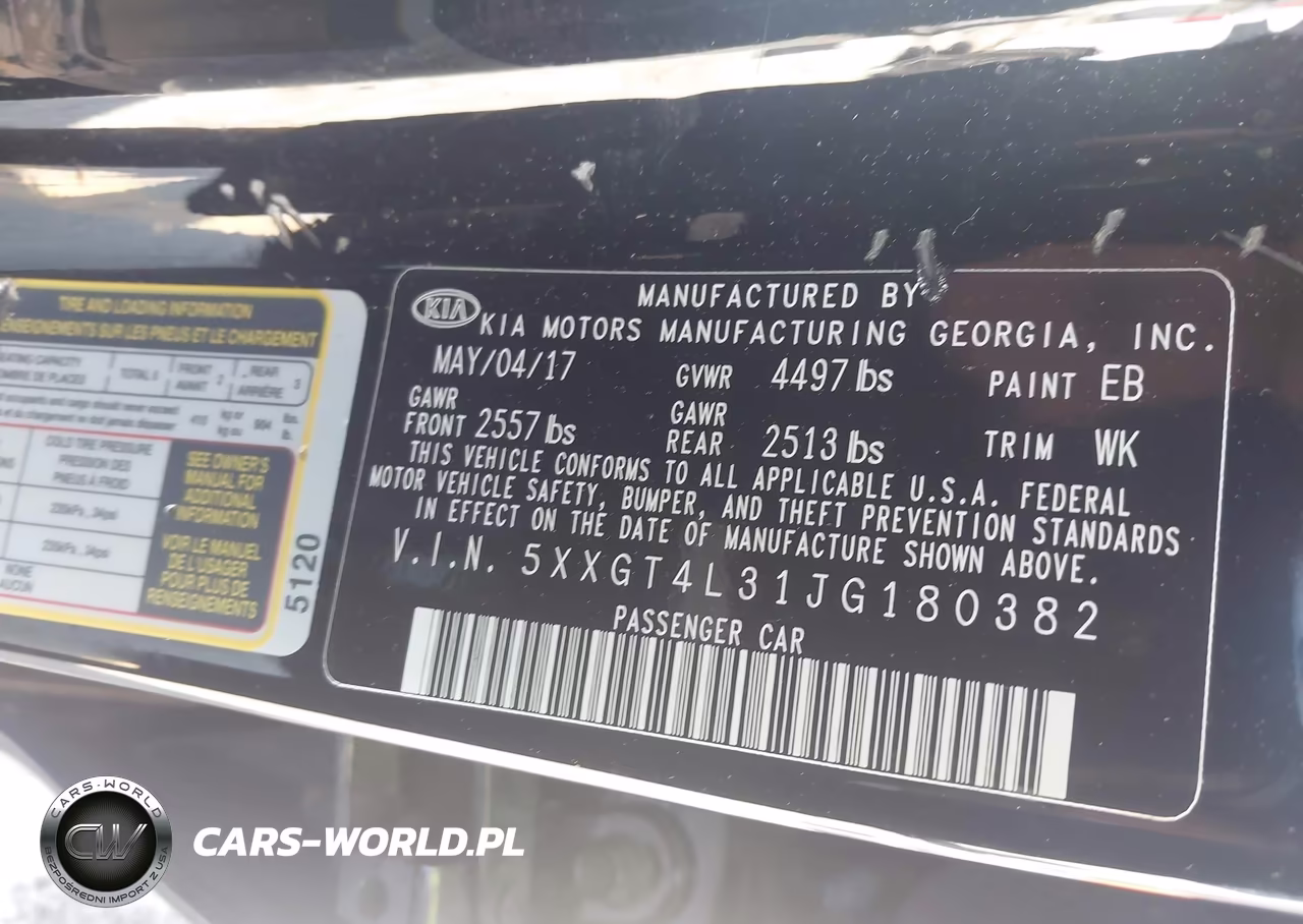 2018 Kia Optima Lx VIN:5XXGT4L31JG180382 - 9