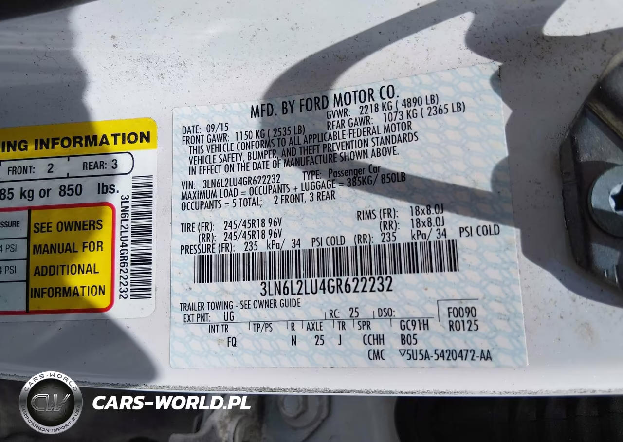 2016 Lincoln Mkz Hybrid VIN:3LN6L2LU4GR622232 - 9