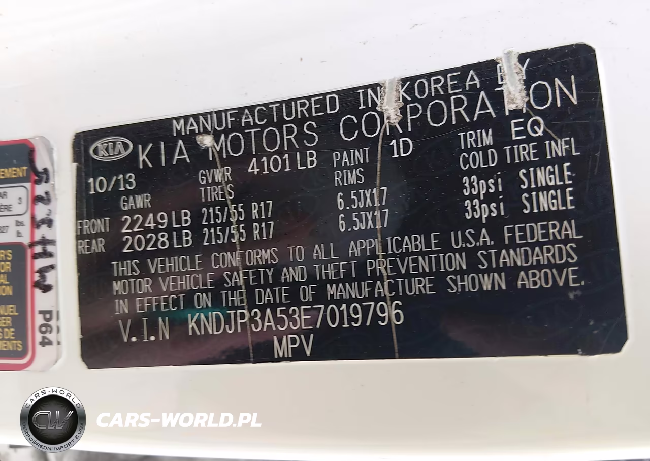 2014 Kia Soul + VIN:KNDJP3A53E7019796 - 9