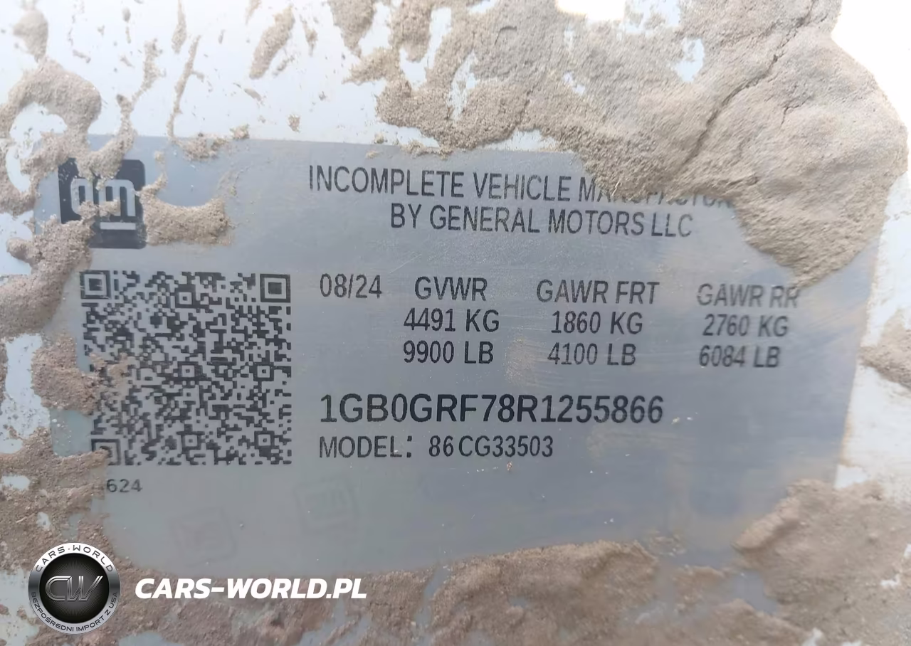 2024 Chevrolet Express Cutaway Work Van VIN:1GB0GRF78R1255866 - 8
