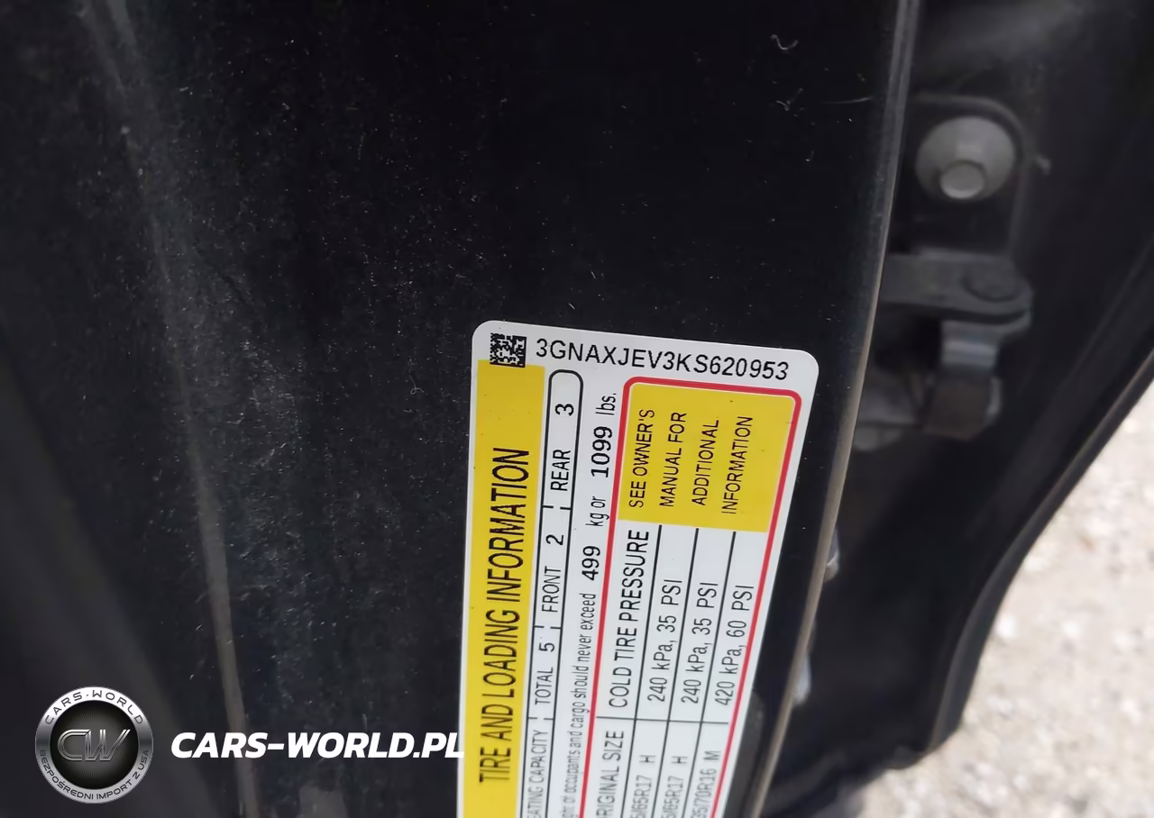2019 Chevrolet Equinox Lt VIN:3GNAXJEV3KS620953 - 9