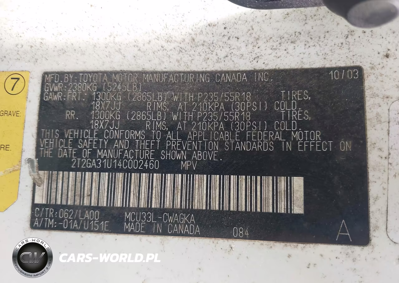 2004 Lexus Rx 330 VIN:2T2GA31U14C002460 - 9