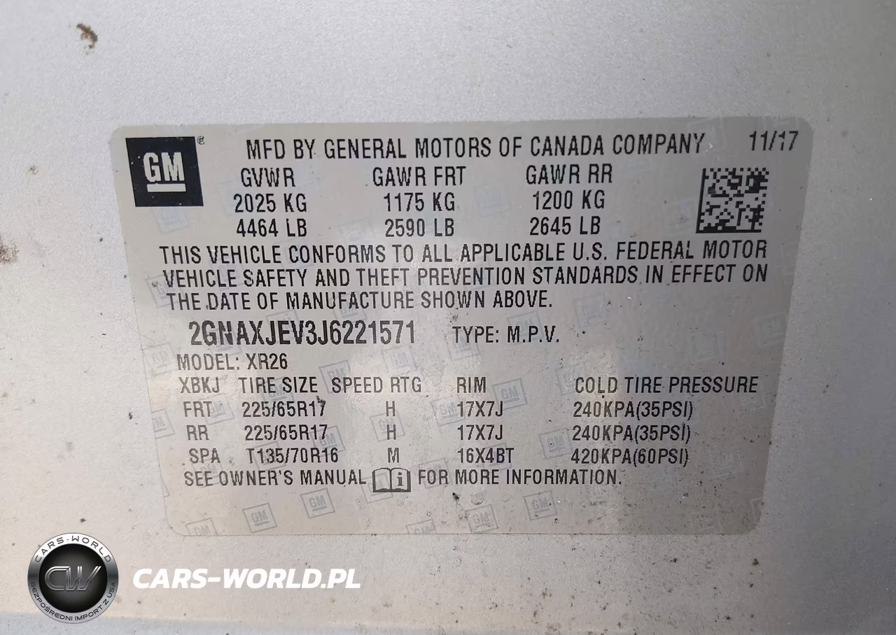 2018 Chevrolet Equinox Lt VIN:2GNAXJEV3J6221571 - 9