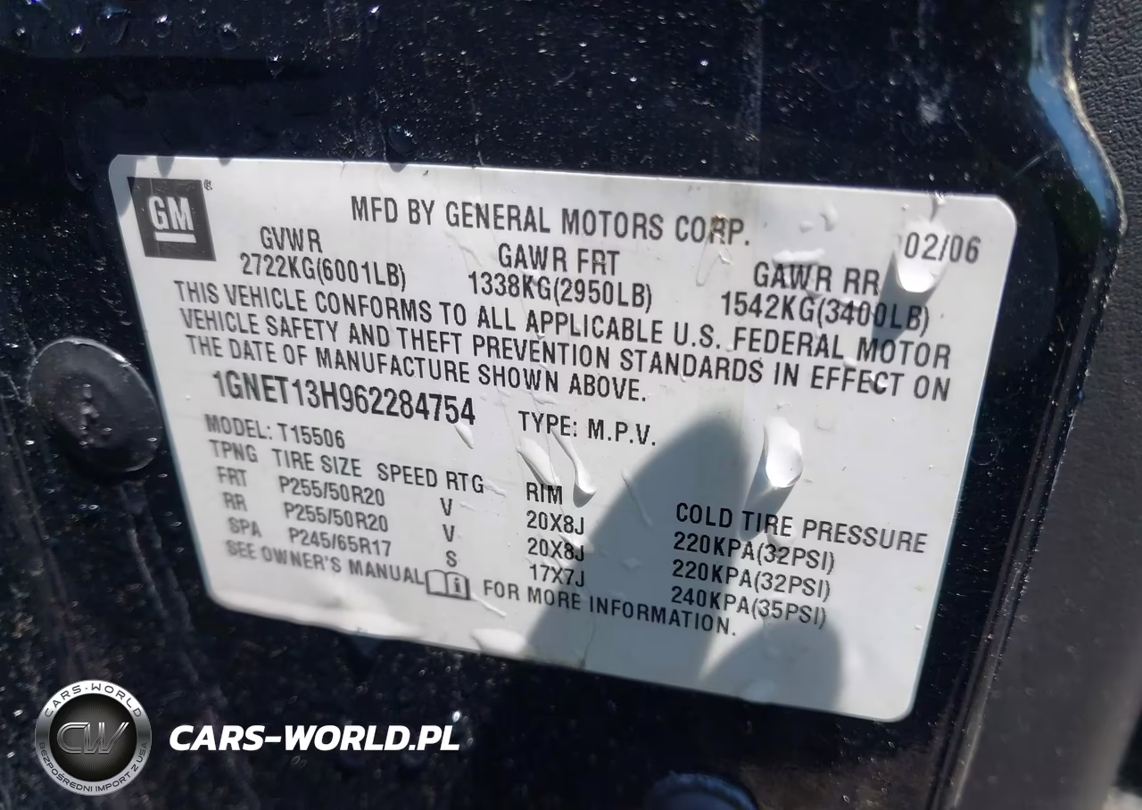 2006 Chevrolet Trailblazer Lt VIN:1GNET13H962284754 - 9