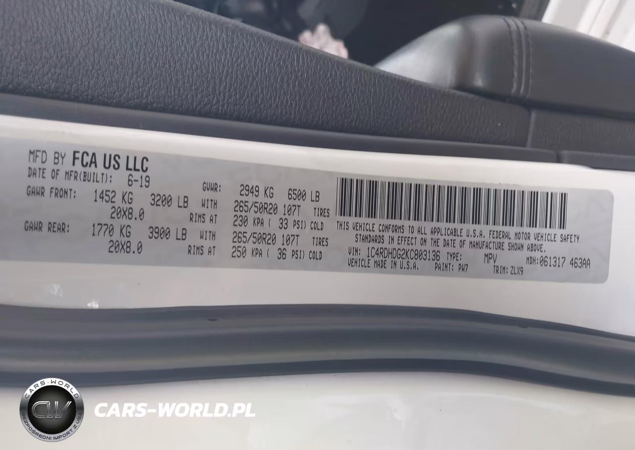 2019 Dodge Durango Gt Plus Rwd VIN:1C4RDHDG2KC803136 - 9