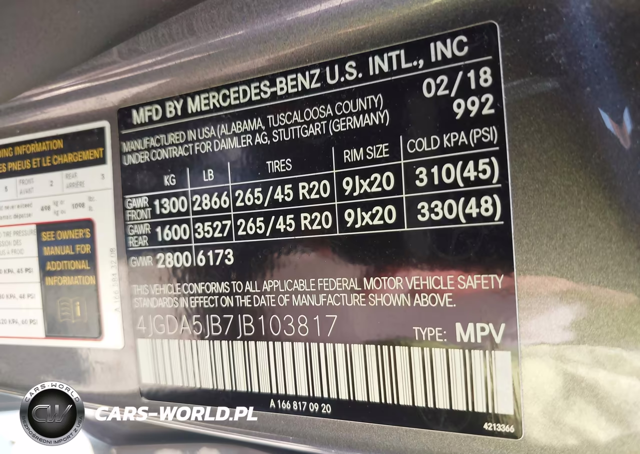 2018 Mercedes-Benz Gle 350 VIN:4JGDA5JB7JB103817 - 9