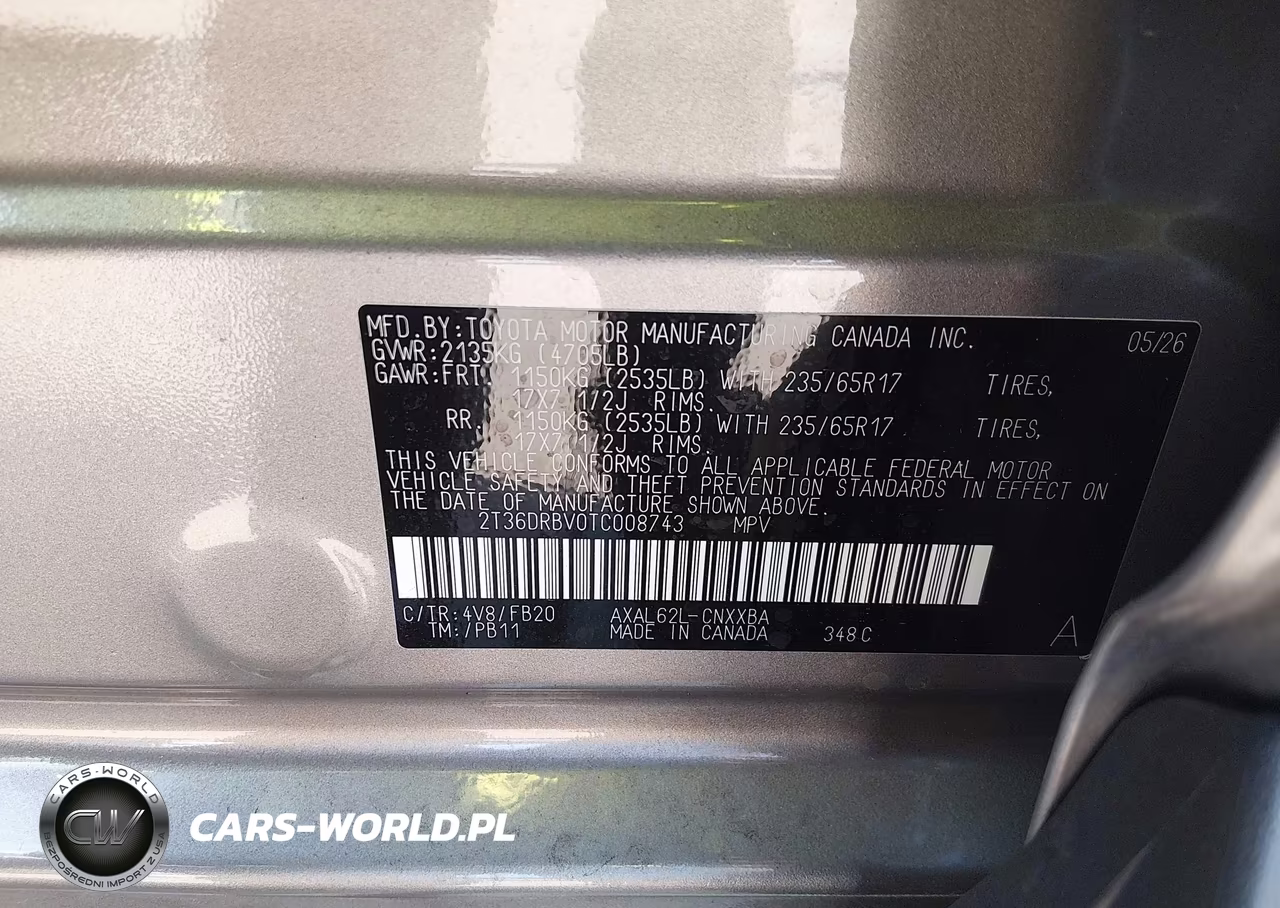 2026 Toyota Rav4 Le VIN:2T36DRBV0TC008743 - 9