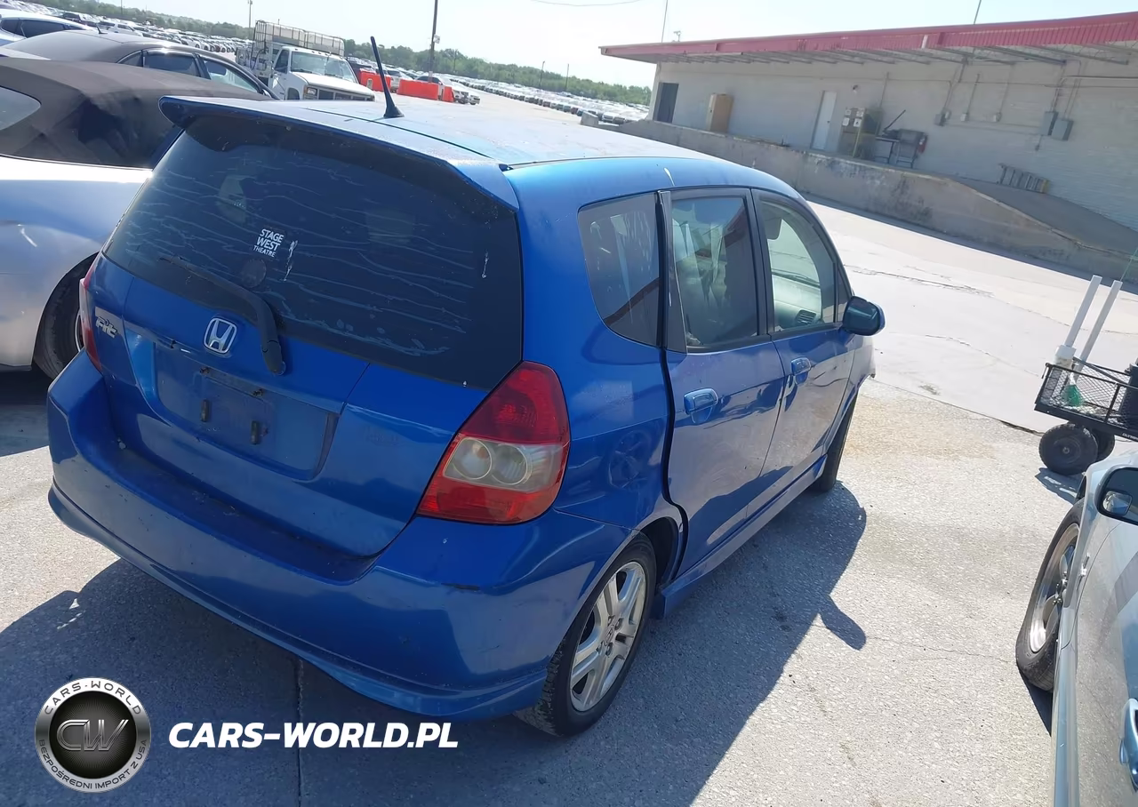 2007 Honda Fit Sport VIN:JHMGD38657S068420 - 4