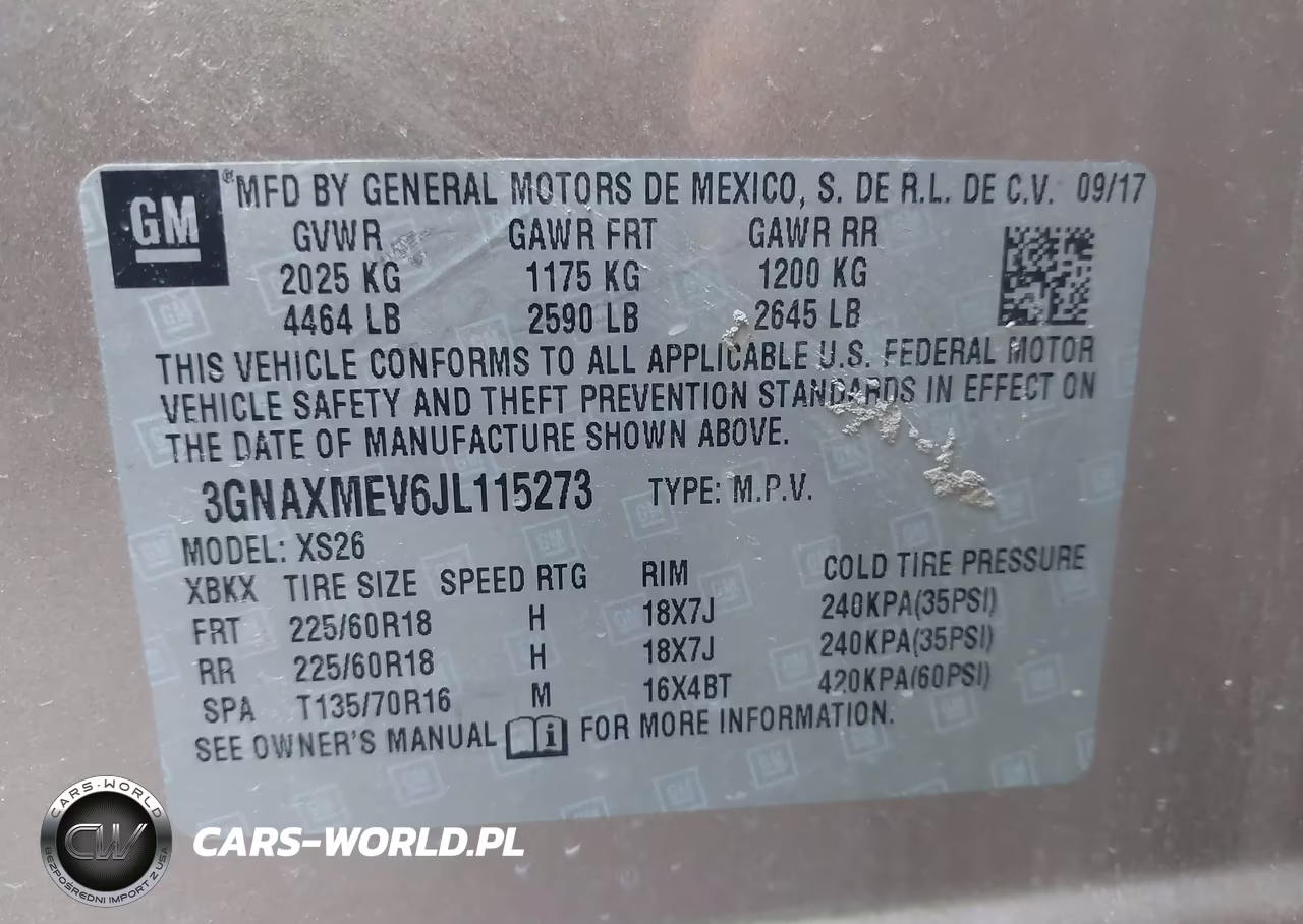 2018 Chevrolet Equinox Premier VIN:3GNAXMEV6JL115273 - 9