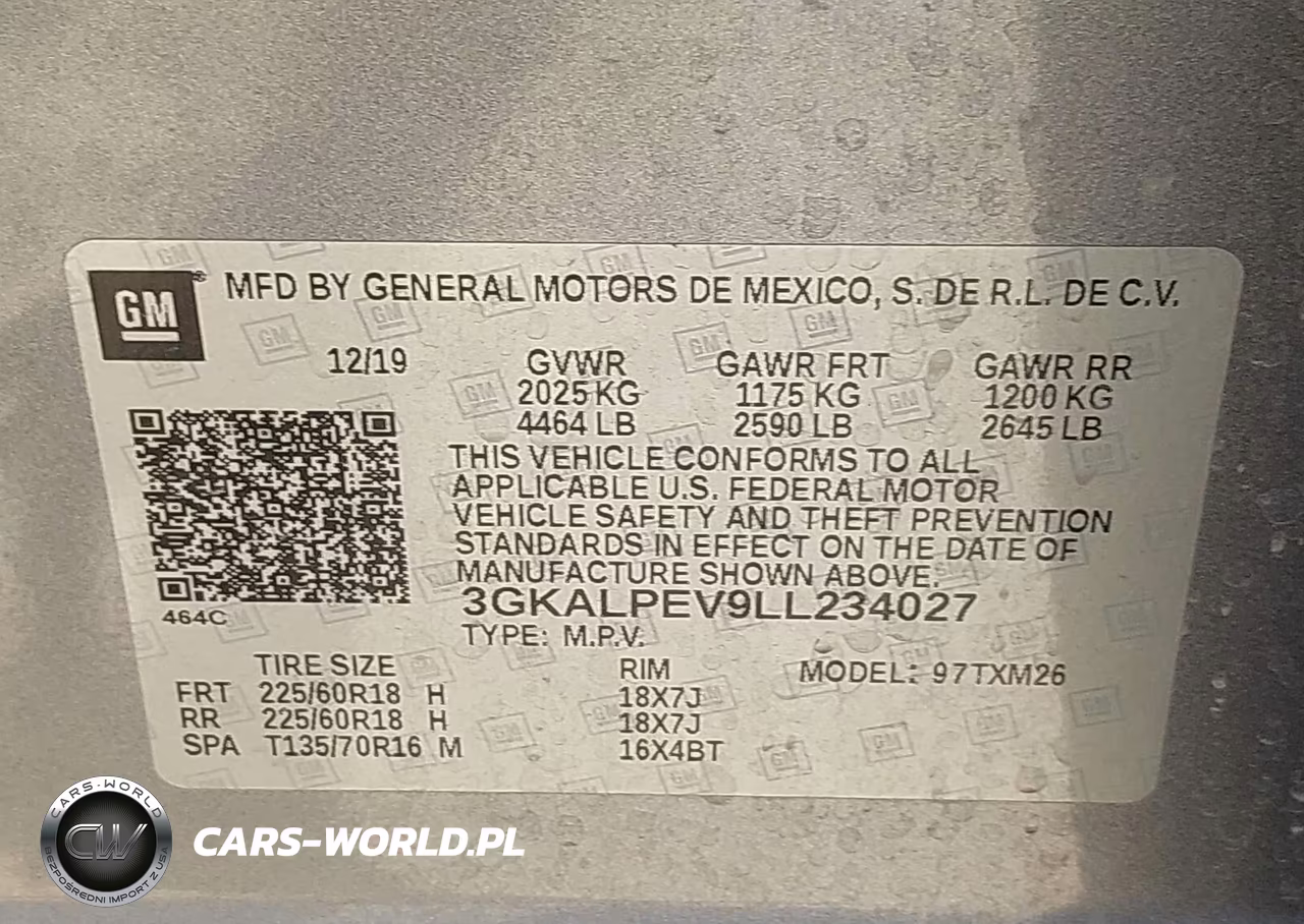2020 GMC Terrain Fwd Slt VIN:3GKALPEV9LL234027 - 9
