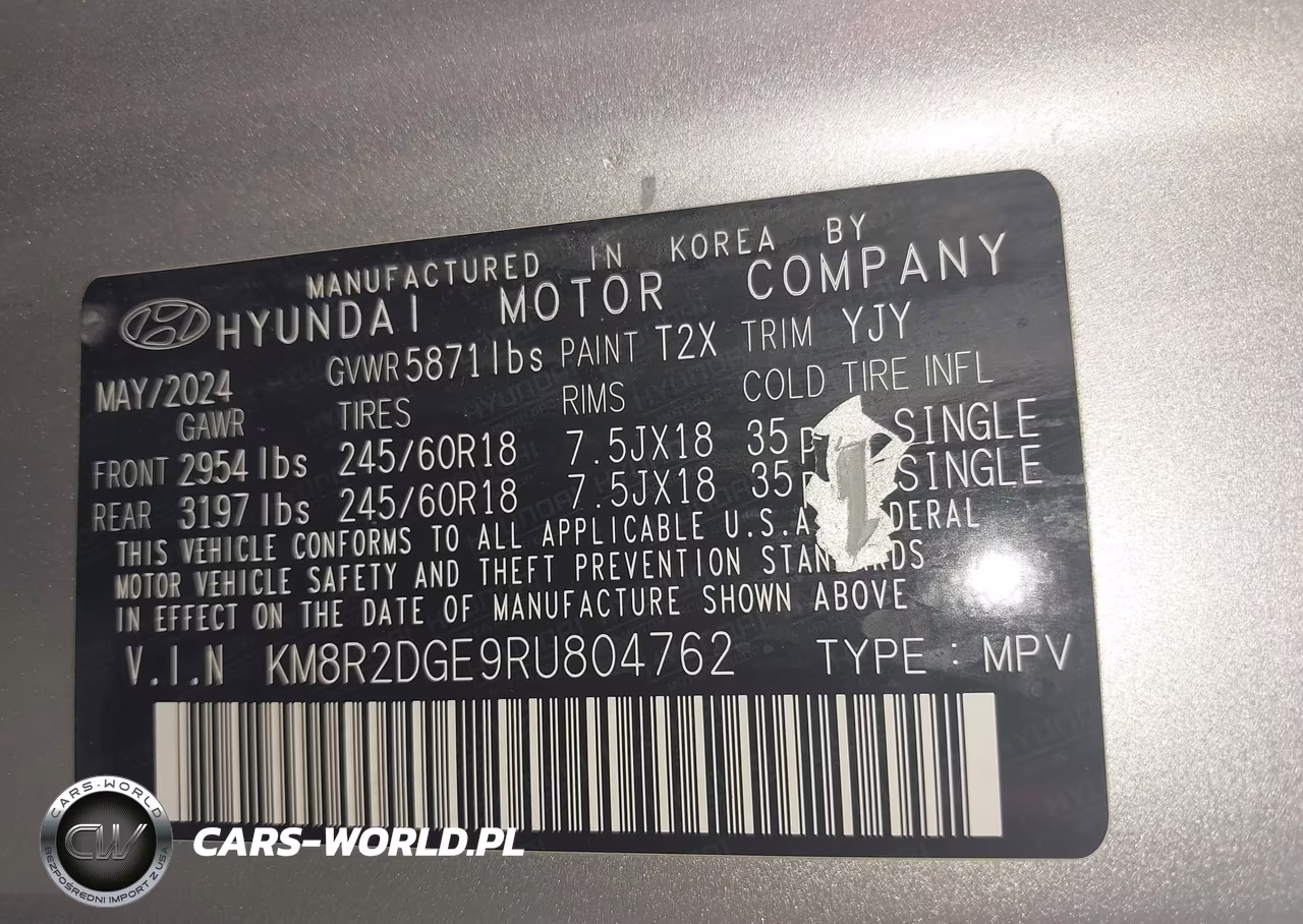 2024 Hyundai Palisade Sel VIN:KM8R2DGE9RU804762 - 9