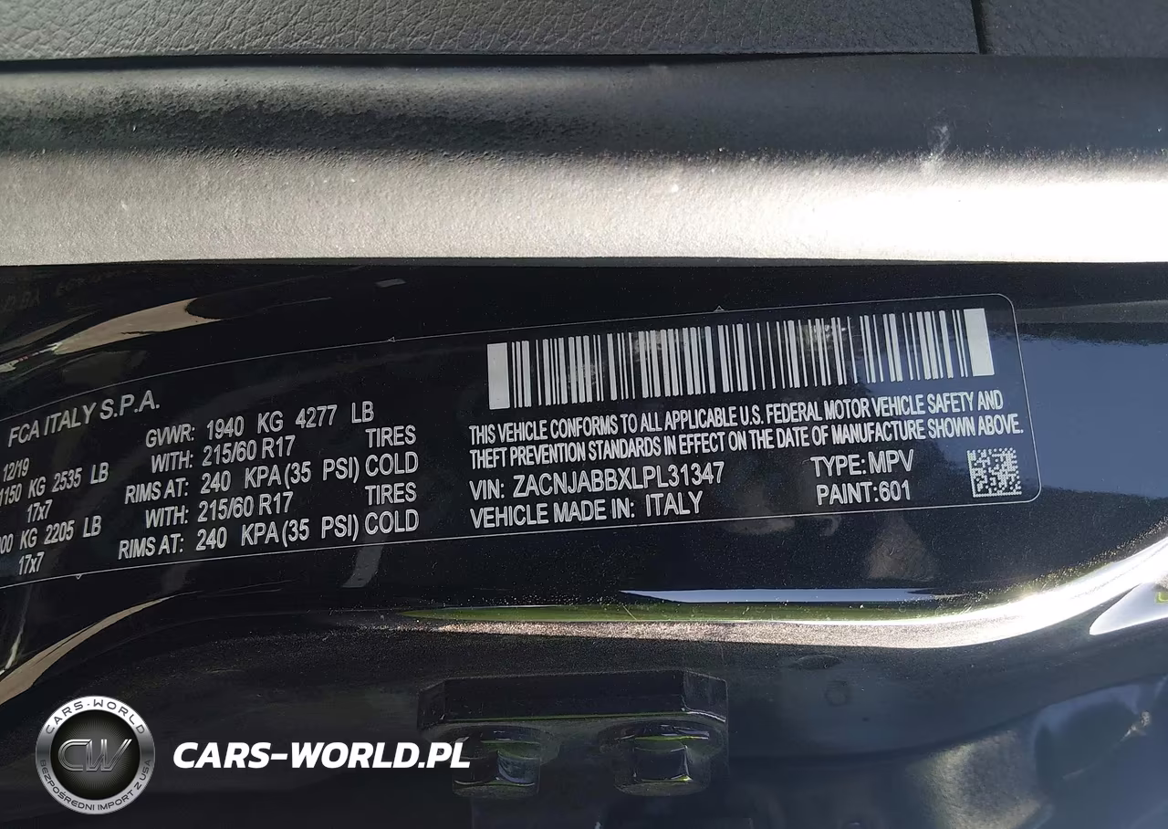 2020 Jeep Renegade Latitude Fwd VIN:ZACNJABBXLPL31347 - 9