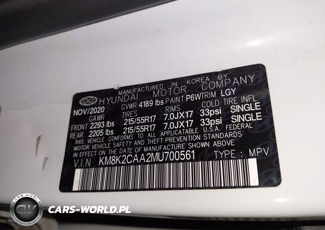 2021 Hyundai Kona Sel VIN:KM8K2CAA2MU700561 - 9