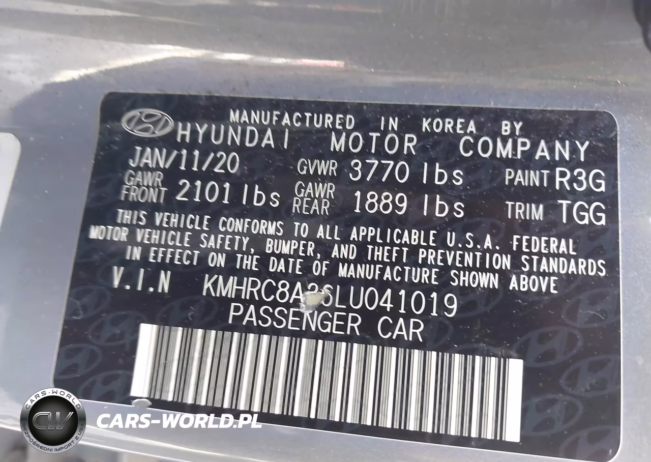 2020 Hyundai Venue Sel VIN:KMHRC8A36LU041019 - 9