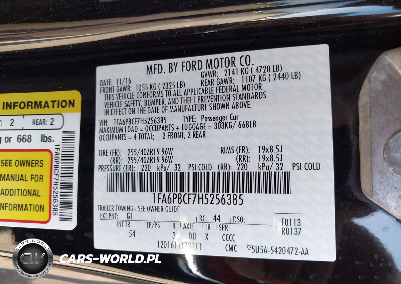 2017 Ford Mustang Gt Premium VIN:1FA6P8CF7H5256385 - 9