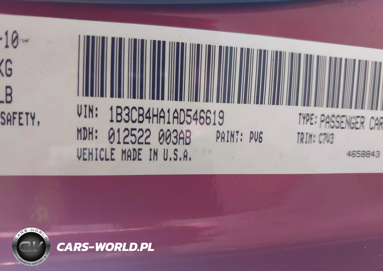 2010 Dodge Caliber Sxt VIN:1B3CB4HA1AD546619 - 9