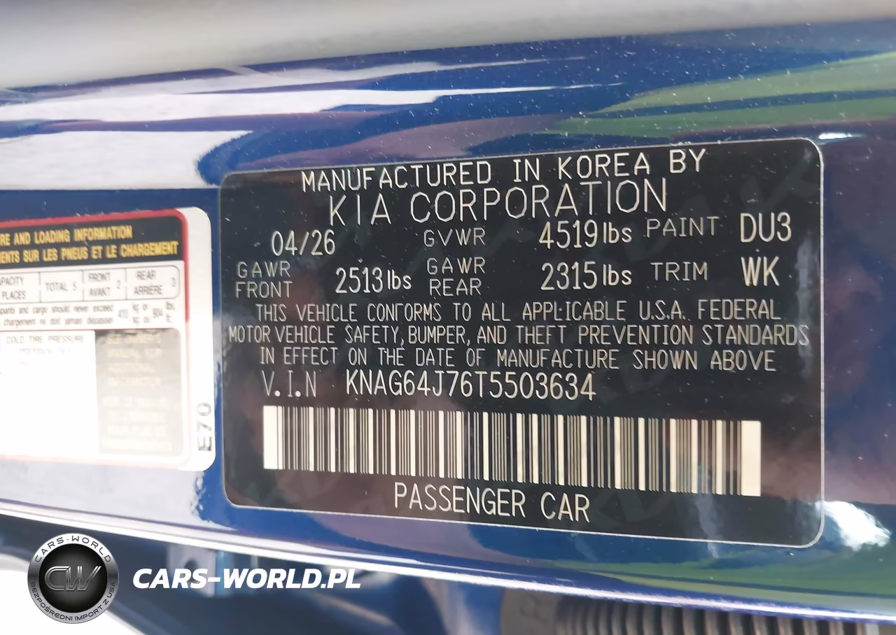 2026 Kia K5 Gt-Line Awd VIN:KNAG64J76T5503634 - 9