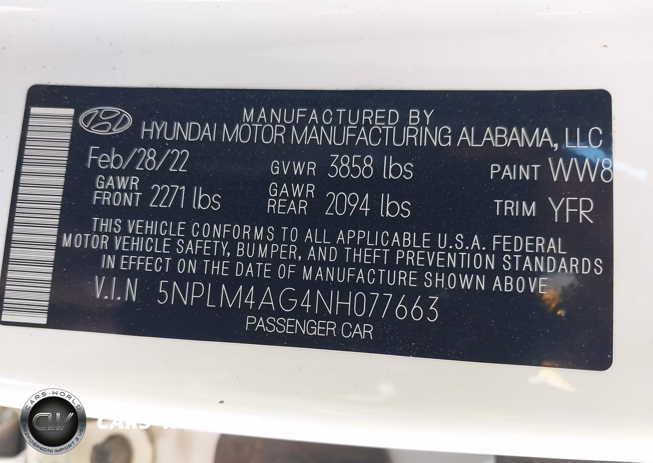 2022 Hyundai Elantra Sel VIN:5NPLM4AG4NH077663 - 9