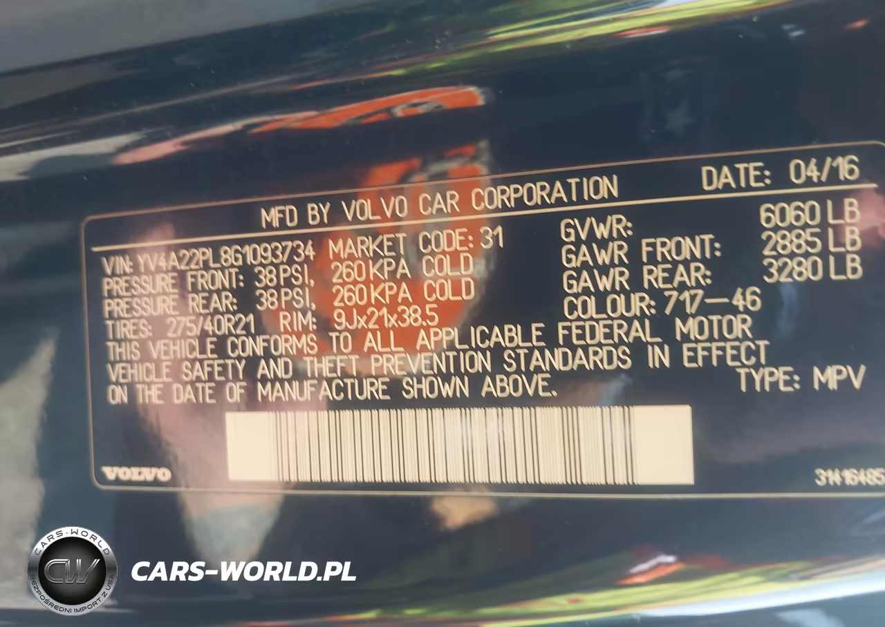 2016 Volvo Xc90 T6 Inscription VIN:YV4A22PL8G1093734 - 9