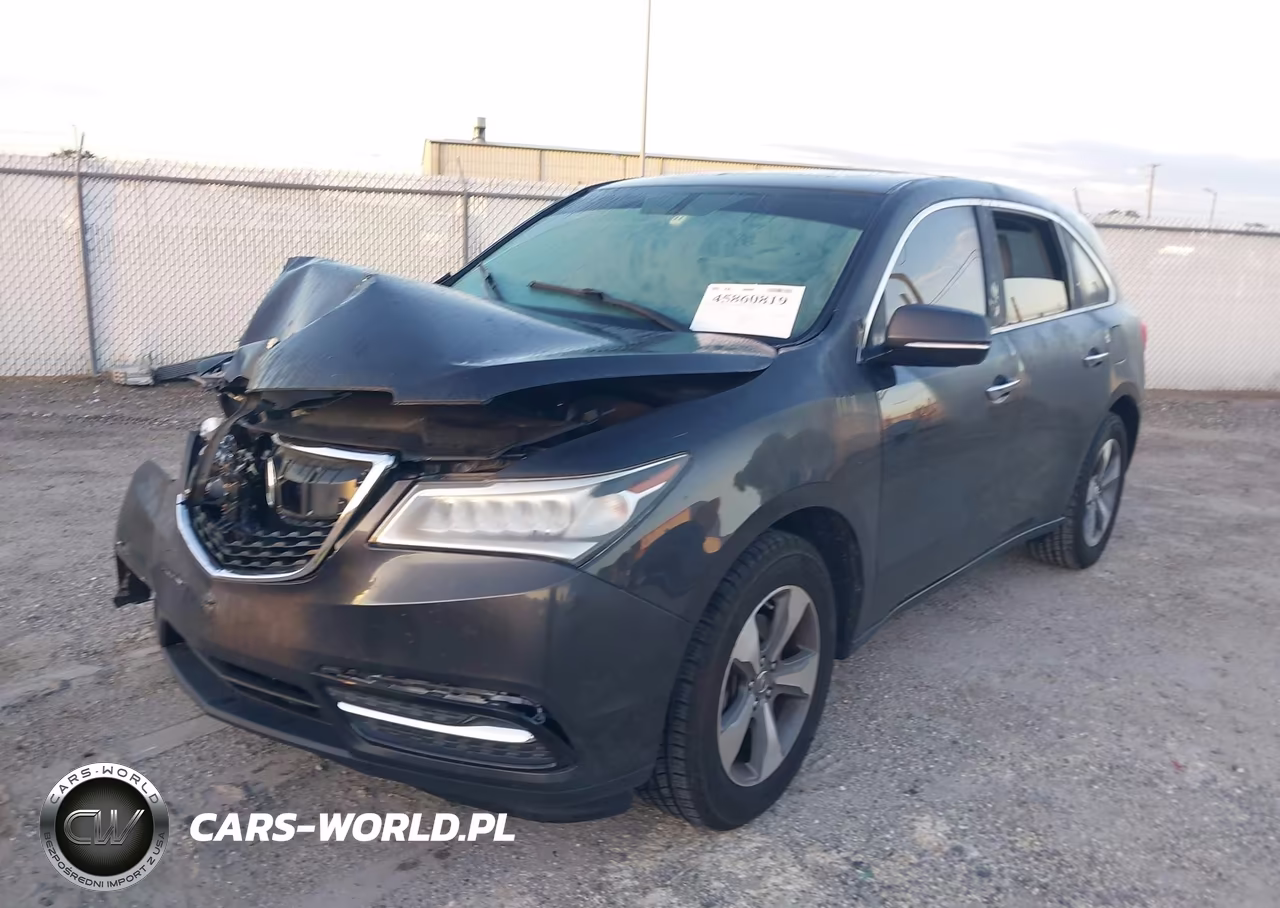 2015 Acura Mdx VIN:5FRYD3H27FB009835 - 2